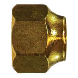 3/16 SHORT ROD HEX NUT SAE45 FLARE BRASS