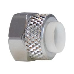 Chrome Plated Nut and Plastic Sleeve