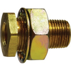 1/2 X 1-14 X 1/2 BRASS BULKHEAD