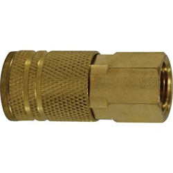 Female Pipe Coupler — Brass