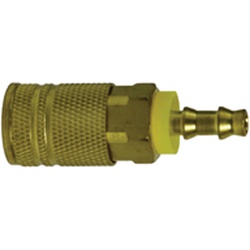 Push-On Hose Barb Coupler — Brass