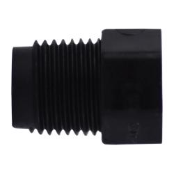 1/4 BLACK POLY HEX HEAD PLUG