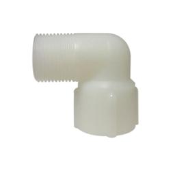 1 WHITE NYLON STREET ELBOW