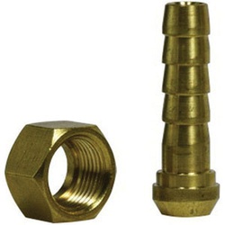 06-06 BRASS HOSE BARB X FEM BSPP SWIVEL