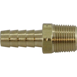 08-12 BRASS HOSE BARB X MALE BSPT