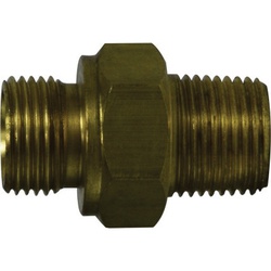 04-04 BRASS MALE BSPP X MALE NPT