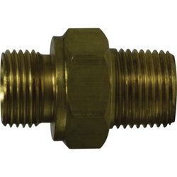 06-06 BRASS MALE BSPP X MALE NPT