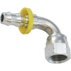 SAE/JIC 37 Deg/45 Deg Female Swivel 90 Deg Zinc Pl