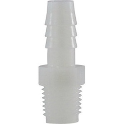 3/16 HOSE BARB X 1/8 MIP WHITE NYLON ADA