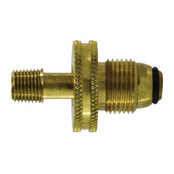 1/4 MPT POL SOFT NOSE WITH BRASS WHEEL