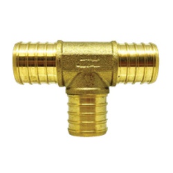 3/8 PEX LF BRASS TEE CE