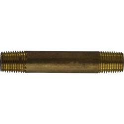 1/4 X 4-1/2 RED BRASS NIPPLE