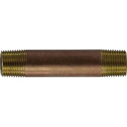 3/8 X 1-1/2 RED BRASS NIPPLE