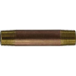 3/8 X 3-1/2 RED BRASS NIPPLE