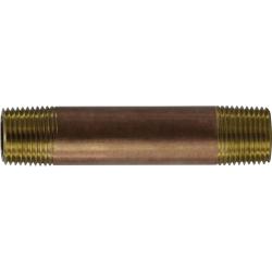 3/8 X 4-1/2 RED BRASS NIPPLE