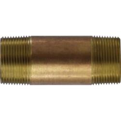 1-1/4 X 2-1/2 RED BRASS NIPPLE