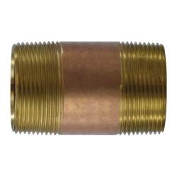 1-1/2 X 2 RED BRASS NIPPLE