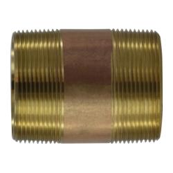 2 X 3 RED BRASS NIPPLE