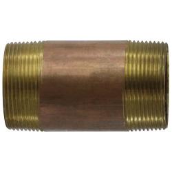 2-1/2 X 4 RED BRASS NIPPLE