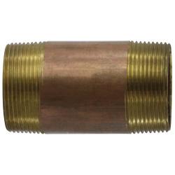 2-1/2 X 4-1/2 RED BRASS NIPPLE