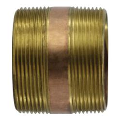 3 X 8 RED BRASS NIPPLE