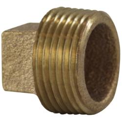 1/2 BRONZE SQ HD CORED PLUG