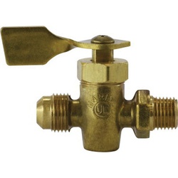 Male Pipe x Flare Solid Bottom Fuel Valve