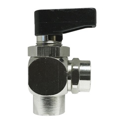 F x F Angle N/P Brass Ball Valve panel Mount