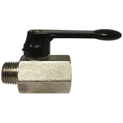 M x F Mini Ball Valve with Lever Handle