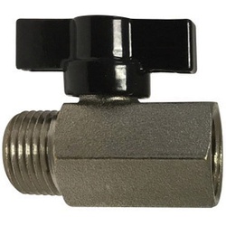 M x F Mini Ball Valve with Tee Handle