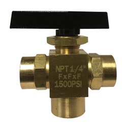 1/4FX1/4FX1/4F 3WAY BALL VALVE 2500PSI