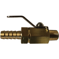 SS Handle Barb x MIP Mini Ball Valve