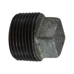 1-1/2 GALV SQ HD CORED PLUG