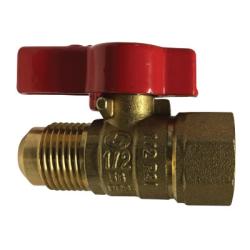 1/2 FPT X 3/8 FLARE CSA GAS BALL VALVE