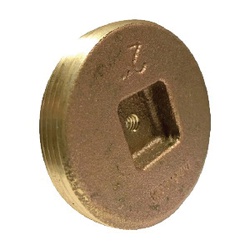 2 BRASS COUNTERSUNK PLUG 1/4-20 TAP