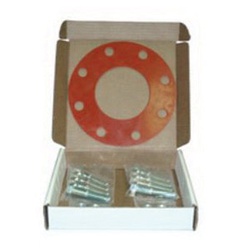 Steel Bolts Red Rubber Gaskets