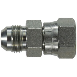 Male JIC 37-Deg Flare to Female Flat Face Swivel