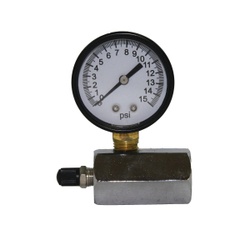 0-15 GAS TEST GAUGE W/1/10 INC.