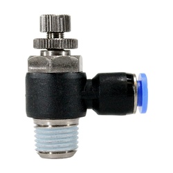 CB PTC Right-Angle Flow Control, Metered Out - Metric