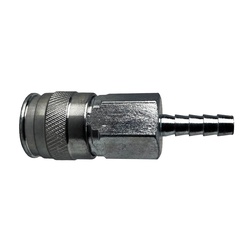 3/8  UNIV CPLR 1/4 BARB  250PSI STL