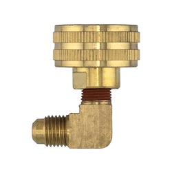 BRASS FE GH X 1/4 M FL SWIVEL ELBOW