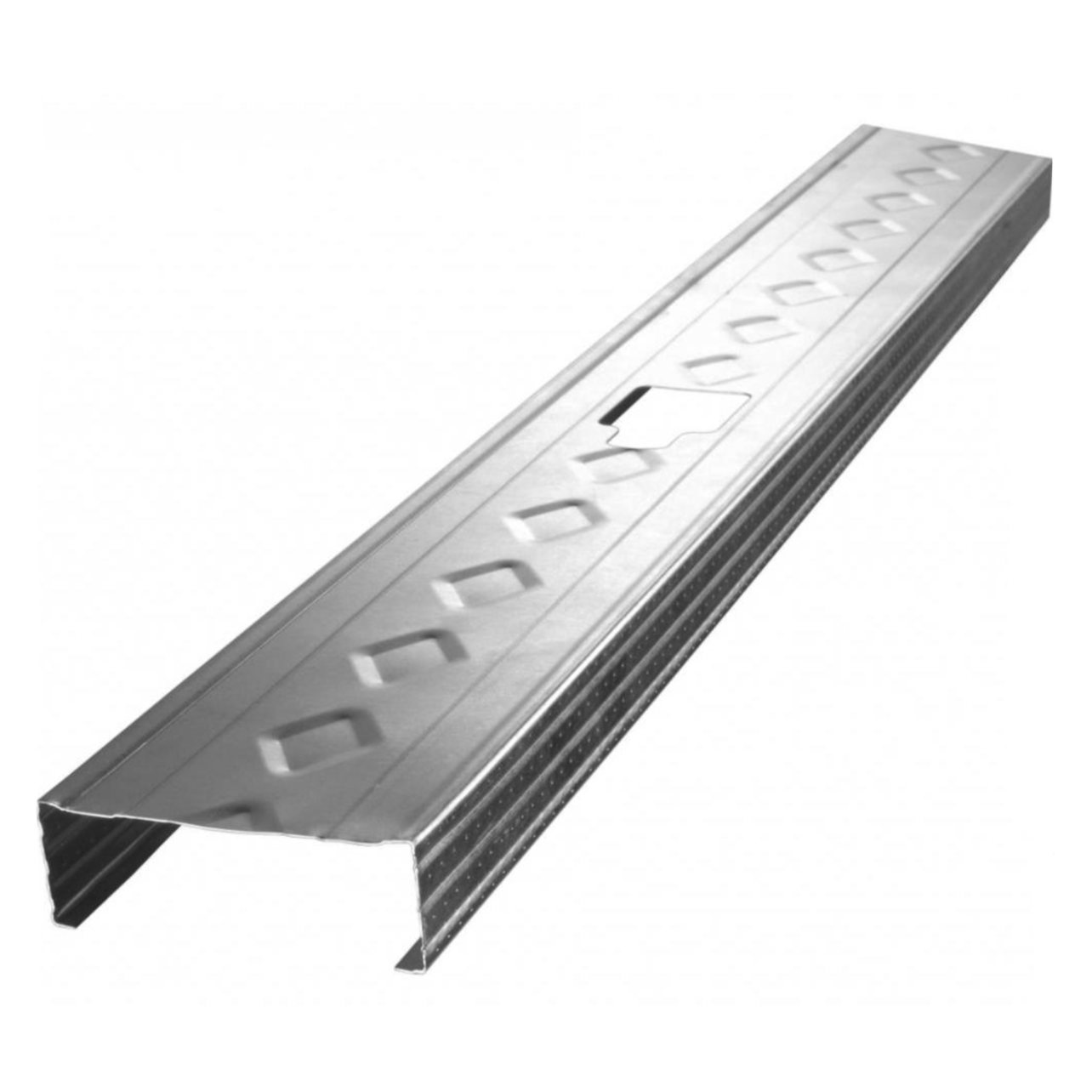 ClarkDietrich 164013 Track, 1-5/8 in W, 1-1/4 in D, 120 in H, Galvanized Steel - 2
