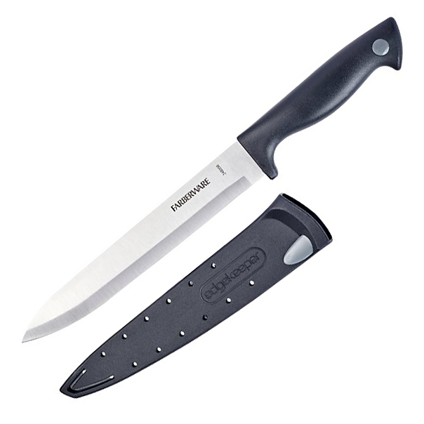 Farberware 5301747 Slicer Knife, 8 in L Blade, Stainless Steel Blade, Polypropylene Handle, Black Handle, Plain Blade - 2