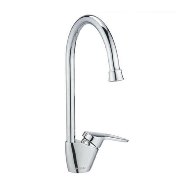 Moen 87376 Kitchen Faucet, 1.5 gpm, 1-Faucet Hole, Chrome Plated, Lever Handle - 2