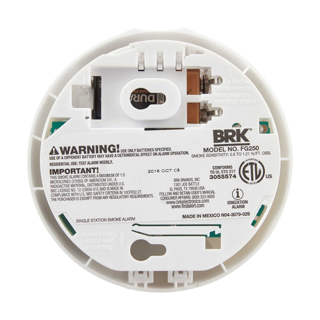 BRK&reg; FG250B 1218417