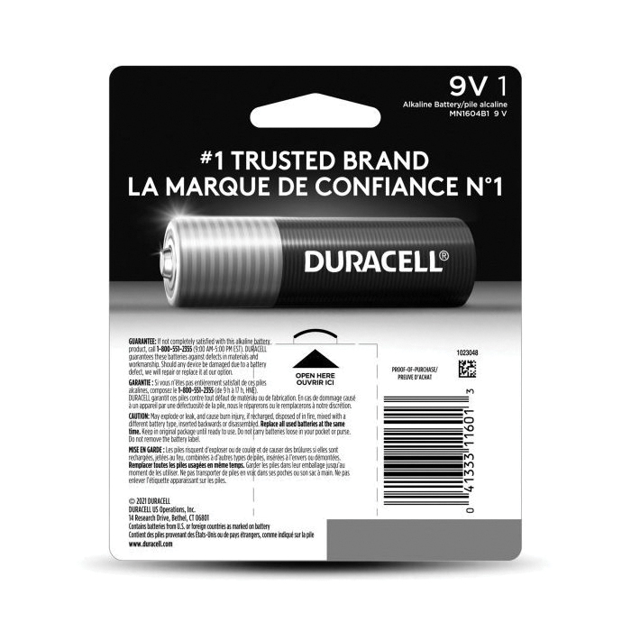 DURACELL&reg; MN1604B1Z 1218564