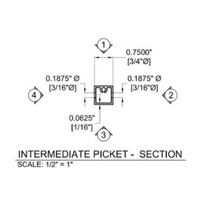 CableRail 7649 BLK-PKG 1218950