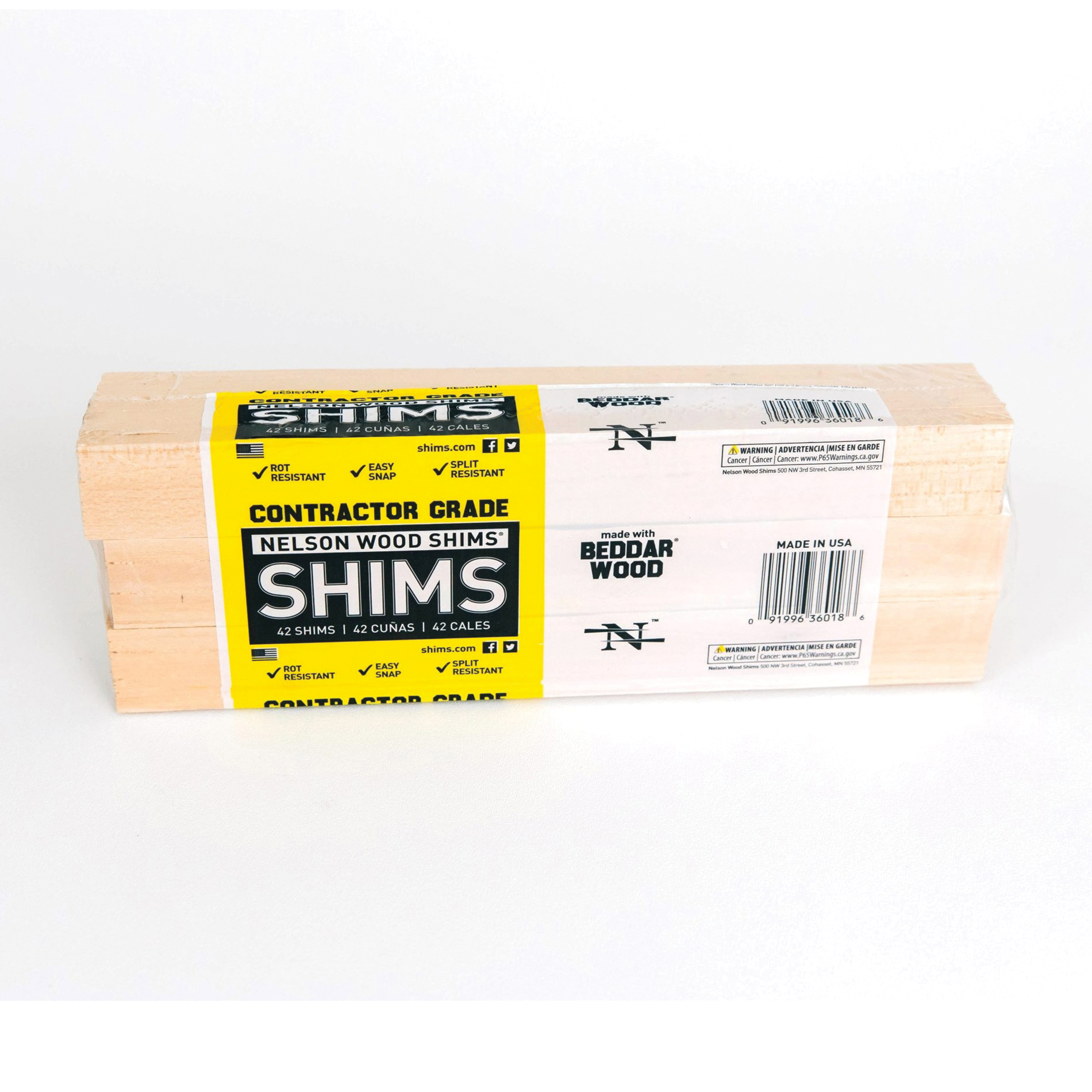 Nelson Wood Shims CSH12/42/12/48B