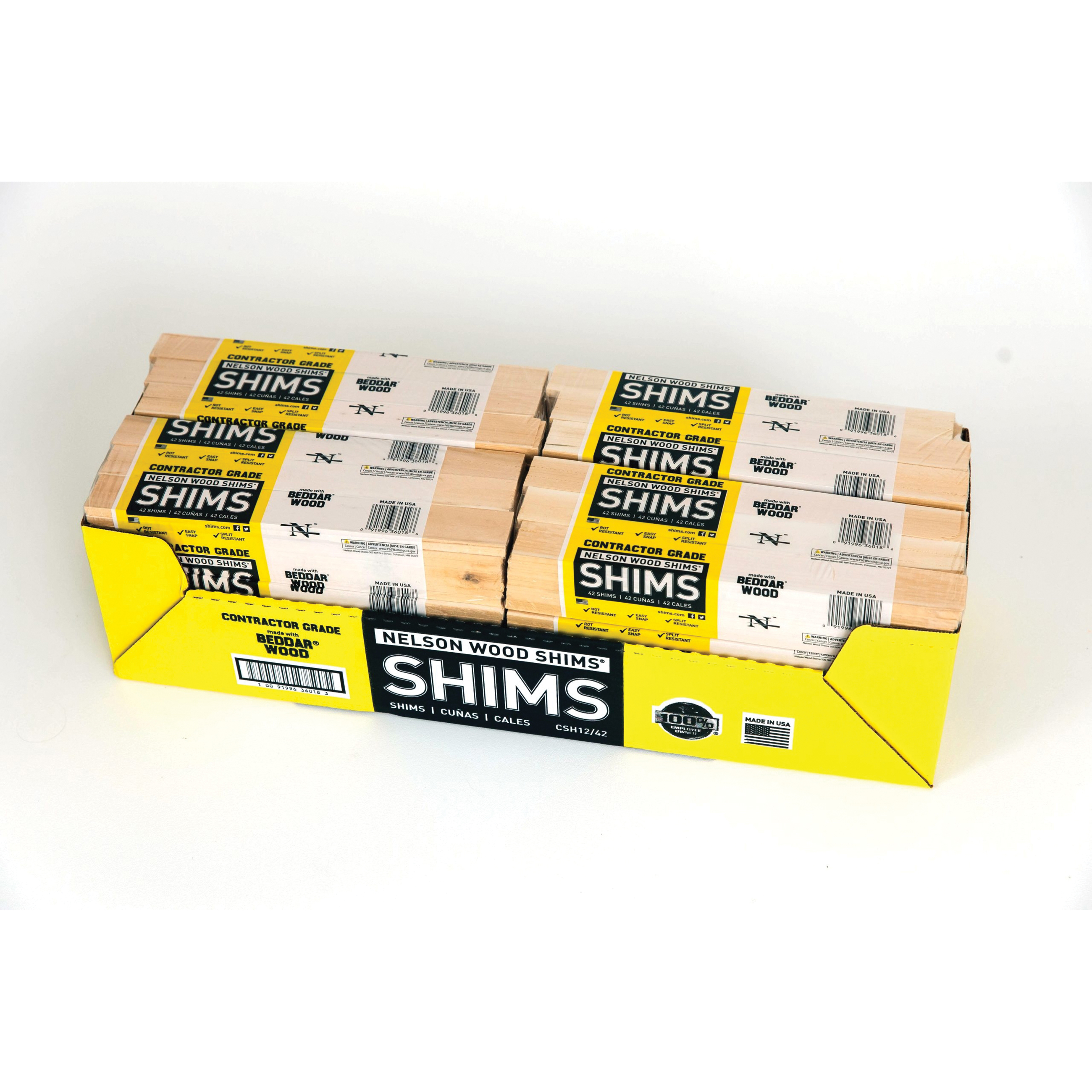 Nelson Wood Shims CSH12/42/12/48B 1038449