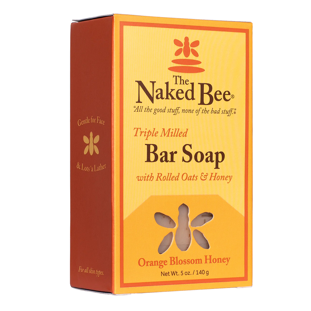 The Naked Bee NBSO-LG Soap, Bar, Orange Blossom Honey, 5 oz - 1